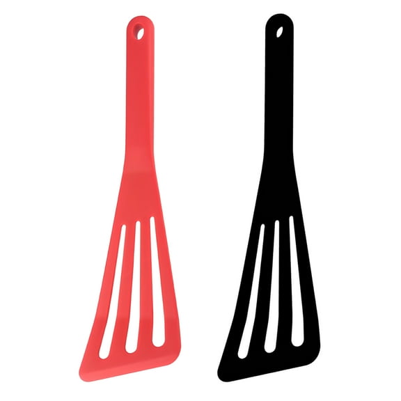 ACDANC 2Pcs Silicone Spatula,Hollow Slotted Surface Silicone Spatula for Cooking,Easy Pan Stirring Function Silicone Cooking Utensils,Style1,12.28*3.46*0.79in
