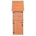 thumbnail image 7 of Leisure Season Multi Compartment Wood Shed with Drop Table in Medium Brown, 7 of 7