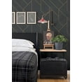 thumbnail image 3 of Advantage Pollock Black Gilded Geometric Unpasted Vinyl On Non Woven Wallpaper, 21-in by 33-ft, 57.8 sq. ft., 3 of 5