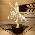 thumbnail image 2 of Juego de Anime Genshin Impact Mona Yae Miko Zhongli Ganyu luz nocturna LED lámpara de mesita de noche decoración de habitación para niños figuras de acción regalo, 2 of 2