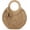 Brown, variant on Round Paper Straw Tote Bag for Women Handwoven Purses with Tassel Beach Bag Summer Vacation