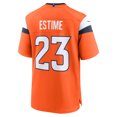 thumbnail image 3 of Men's Nike Audric Estime  Orange Denver Broncos Team Game Jersey, 3 of 6