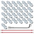 thumbnail image 1 of 25 Conectores de Cuerda de Polietileno M5 de Alta Resistencia, de Acero Galvanizado con Cables Conductores de Cobre y Silicona., 1 of 5
