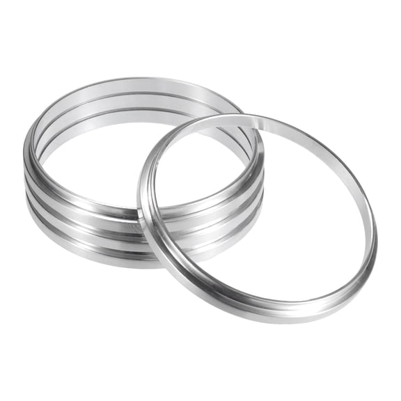 Unique Bargains 4pcs OD 82mm to ID 74.1mm Aluminum Alloy Vehicle Hub Centric Rings Wheel Bore Center Spacer