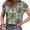 Green, variant on Dolkfu Black Women'S Tops, Tees & Blouses Boho Keyhole Neck Pull-on Short Sleeve Blouses & Tops Pullover Paisley Retro Geometric Black,M