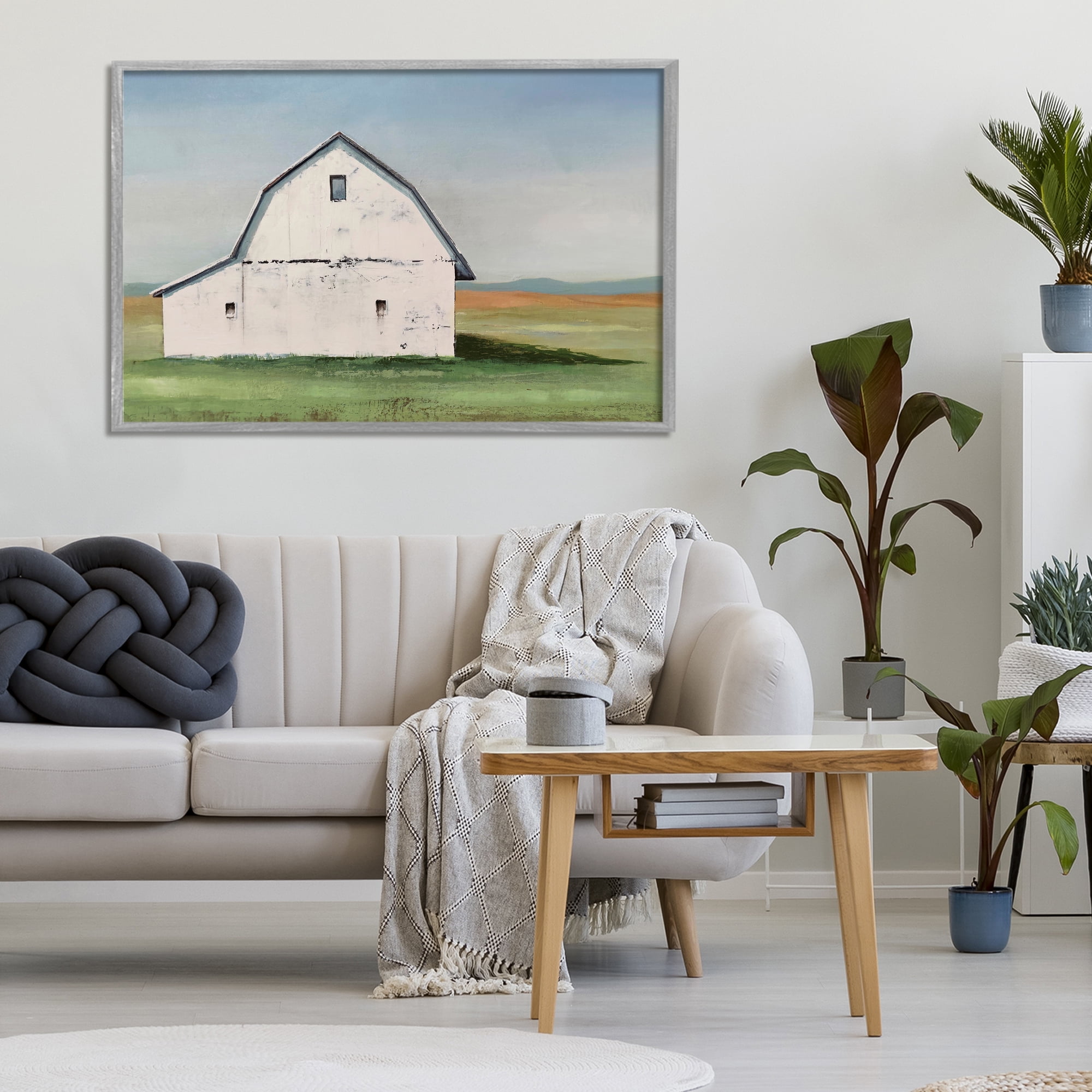Stupell Industries Weathered and Wise Barn Gray Framed Giclee Art, design by Max Maxx