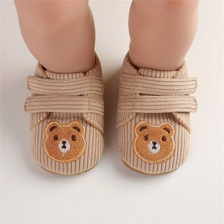 

Hipattires Baby Shoes for Boys Fashion First Walking Winter Shoes Breathable Cotton Sandals Khaki Girls Shoes