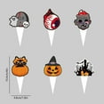 thumbnail image 2 of 12pcs Halloween Cake Decorations Scary Pumpkin Ghost Bat Cake Toppers for Halloween Ghost Party Decoration Supplies, 2 of 5