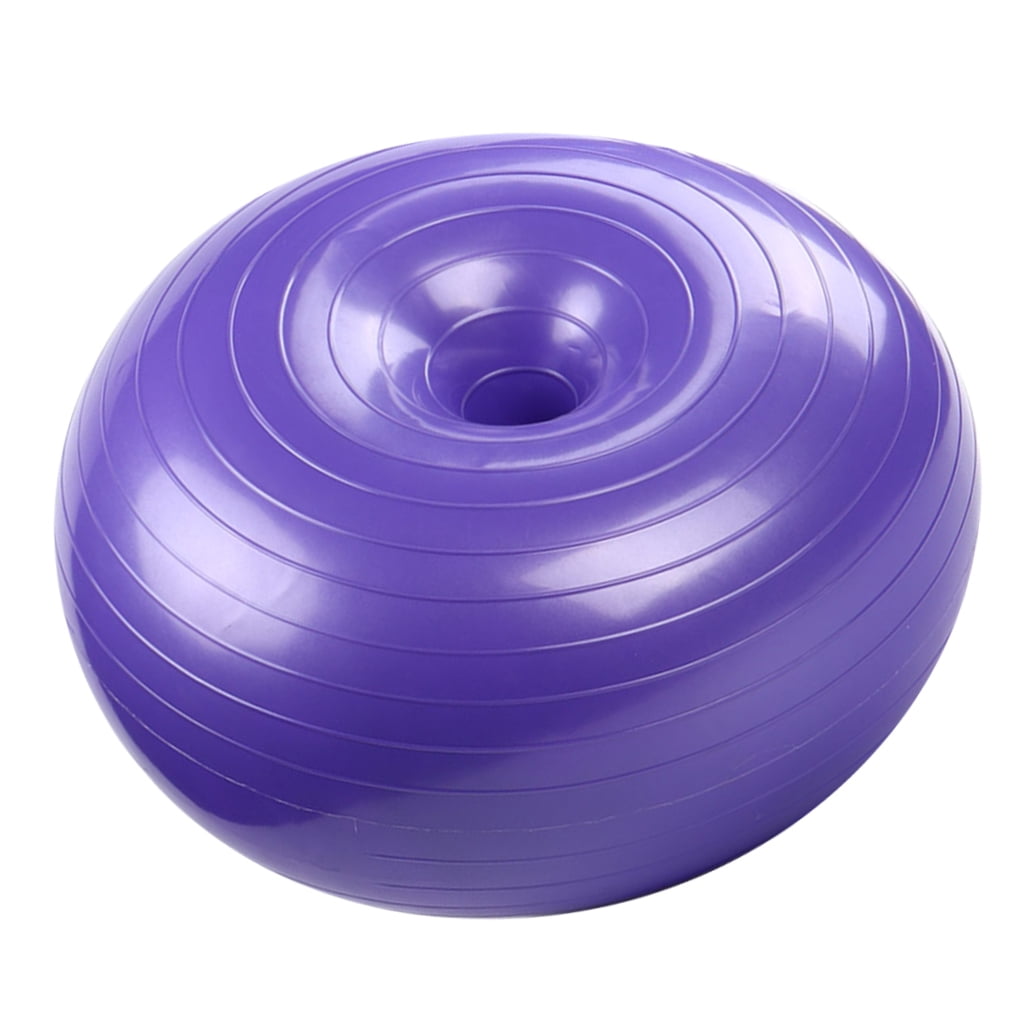 Toyvian Exercise Ball Yoga Ball Purple PVC for Indoor Use with High Grip 1Pack