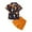 Orange, variant on MHZLDYZ Kids Clothes Halloween Clothes Toddler Kids Baby Boy Pumpkin Print Short Sleeve Bowtie T Shirt Orange Shorts Gentleman Suit 2Pcs Outfits Set 3T Shorts Boys Toddler Boy Outfit(Black,110)