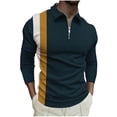 thumbnail image 1 of Suéteres de Manga Corta de los Hombres Top de Solapa / Camisa Diseño Deportivo Casual, Tela Suave Transpirable para el Uso Diario Al Aire Libre de Invierno, 1 of 5