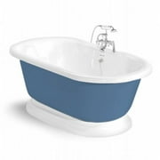 American Bath Factory T100B-CH-P Nobb Hill 60 in. Splash Of Color Acrastone Bath Tub