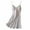 White, variant on ZyeKqe Nightgowns for Women Built in Bra Sleeveeless Adjustable Straps Chemise Lace V Neck Nightshirts Print Sleepwear