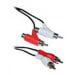 RCA Audio Piggyback Cable, 2 RCA Male to 2 RCA Male + RCA Female Piggyback, 6 foot - image 3 of 3
