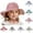Pink, variant on Moocorvic Kids Bucket Hats Summer Striped Sun Hat Quick Dry Foldable Lightweight Adjustable Fishing Hat for Girls and Boys