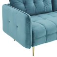 thumbnail image 5 of Modway Cameron Tufted Performance Velvet Sofa in Sea Blue, 5 of 10