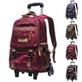 thumbnail image 2 of Student Rolling Backpack Detachable Luggage Wheeled Backpack School Backpack, 2 of 4