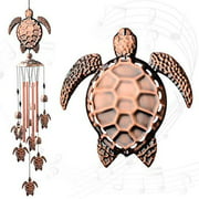 Tortoise Copper Wind Chimes turtle wind chimes outdoor sympathy Retro windchimes unique outdoor clearance Gifts For Mom Gift Windchime Wind Chimes Garden Party Outdoor Outdoor with S Hook
