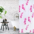 thumbnail image 2 of Daboolka Hogar Wintersweet Patrón Poliéster Impermeable Cortina de Ducha Decoración de Cortina de Baño 80x180cm, 2 of 8