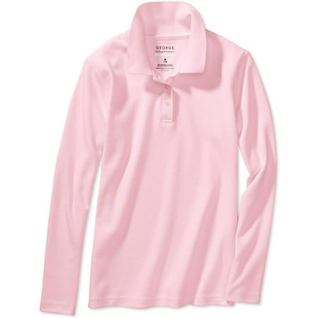 Girls' Long Sleeve Polo Shirt