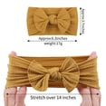 thumbnail image 3 of Suave diadema de nylon de color caramelo de ala ancha diadema con lazo Frontera diadema para niños, 3 of 3