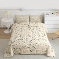 thumbnail image 2 of Manfei Teens Chic Flowers Girl 3-Piece Full Size Comforter Sets,Botanical Plants Bedding Comforter Set,Spring Graden Lightweight Bedding Sets,Microfiber Bedroom Decor, 2 of 8