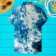 thumbnail image 2 of Bjutir Shirts For Men Summer Comfortable Print Short Sleeved Button Up Shirt White Xl, 2 of 3