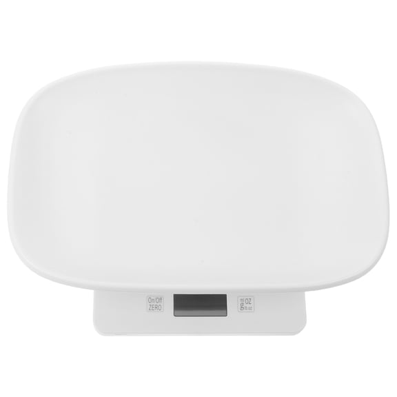 OUNONA White Electronic Pet Scale Accurate Lightweight for Small Pets