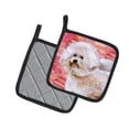 thumbnail image 2 of Caroline's Treasures Bichon Frise #2 Love Pair of Pot Holders, 2 of 2