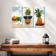 thumbnail image 2 of Elephant Stock Pineapples Wall Art - Horizontal Multi Panel Canvas - Living Room Wall Decor - Food And Drink Multi Panel - Orange And Green Decor - 23" x 14", 2 of 4