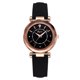 thumbnail image 1 of LVPAI Reloj de pulsera de cuarzo para mujer con correa de PU delgada y sencilla a la moda (negro), 1 of 4