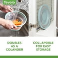thumbnail image 4 of Tovolo Microwave Splatter Cover for Food, 3-Pack (Blue Haze) - Collapsible & Vented Silicone Splatter Guard Lid - Microwave Plate & Dish Cover with Handle - BPA-Free Kitchen Gadget for Meal Prep, 4 of 6