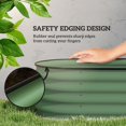 thumbnail image 5 of Outsunny Galvanized Raised Garden Bed Kit, Metal Planter Box with Safety Edging, 76.75" x 23.5" x 16.5", Green, 5 of 9