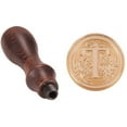 thumbnail image 2 of 1Set Letter T Wax Seal Stamp Alphabet Initial Sealing Wax Stamps with Wooden Handle Vintage Retro Classical Seal Wax Stamp Kit for Invitations Greeting Cards Letters Envelopes Wine Packages, 2 of 8