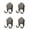 Gray, variant on Multipurpose Suction Hooks for Towel Kitchenwares Storage 2 Prong Designs Hanger ABS Bathroom Accessories