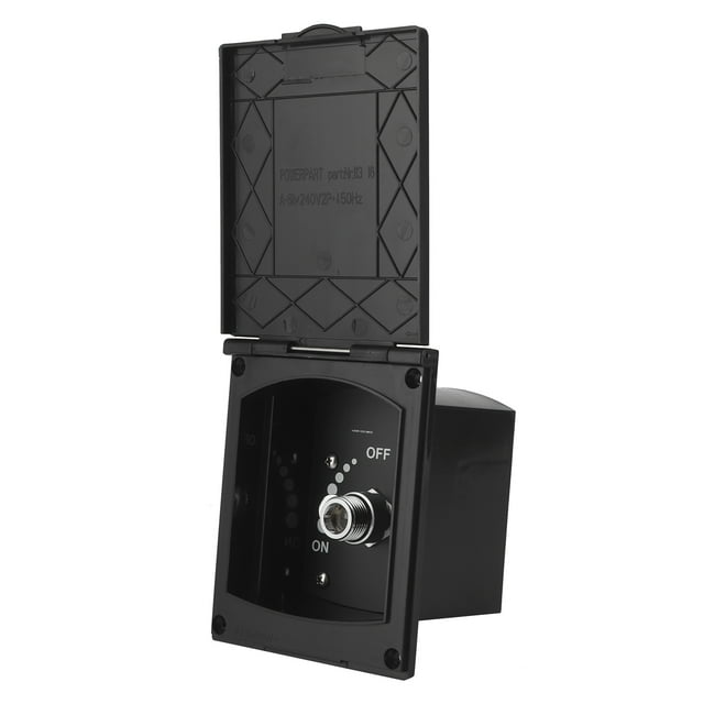 Exterior Shower Box, External Shower Box ABS Black Anti UV 1/2 Inch Thread Interface For Recreational Vehicles For Ships For