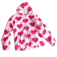 thumbnail image 4 of Mode Femmes Décontracté Hiver Fermeture Éclair Allongé Peluche Manches Longues Manteau, 4 of 8