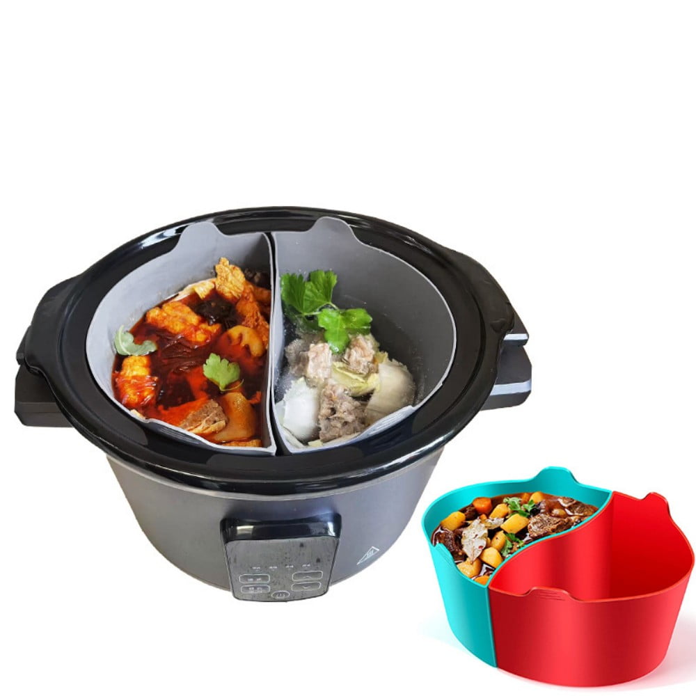 TRIANU Silicone Slow Cookers Liners Fit for Crockpot 6 QT, Silicone