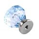 thumbnail image 2 of Daboolka Perilla acrílica con forma de diamante para gabinete de cocina, dormitorio, cajón, muebles, tirador, 25 mm, azul, 2 of 7