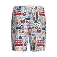 thumbnail image 2 of Haiem London Symbols1 Men's Pajama Short with Soft Woven Cotton Elastic Waistband Sleep Short-XX-Large, 2 of 9