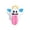 White, variant on Ghost Plush Toy, White Creative Stuffed Ghost with Pink Long Tongue Blue Wings Yellow Halo Keychain, 1 Piece 4.7 inch Small Halloween Themed Soft Doll, for Halloween Party Decoration Kids Holiday Gif