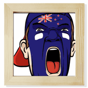 New Zealand Facial Makeup Screang Cap Square Picture Frame Wall Tabletop Display