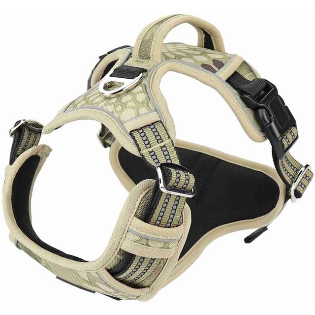 JFBUJC Dog Harness No Pull for Large Medium Dogs, Adjustable Reflective Harness Lightweight Breathable Pet Vest Harness medium large dog for Walking Training