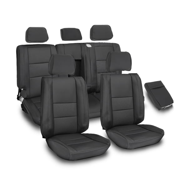 Full Seat Covers Set fit for Jeep Grand Cherokee 4 Door 2011-2019 Black