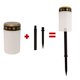 thumbnail image 3 of Pontos - Lámpara de vela impermeable para cementerio, 2 unidades, para exteriores, con energía solar, eléctrica, 3 of 8