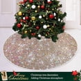thumbnail image 6 of FMSHPON Pearl Sequins Xmas Christmas Tree Skirt Stand Mat for Holiday Party Decoration Indoor Outdoor 48 inches, 6 of 6