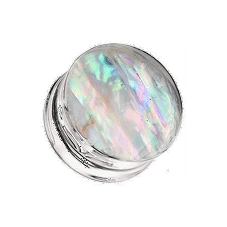 

Mother of Pearl Inlay Double Sided Ear Gauge Plug