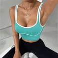 thumbnail image 5 of mgoYE Tank Tops Women, Racerback Activewear Yoga Workout Tops for Women(Mint Green,M), 5 of 5