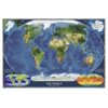 National Geographic Reference Map National Geographic World Satellite Wall Map (43.5 X 30.5 In), (Paperback)