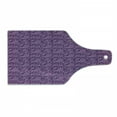 thumbnail image 1 of Purple Paisley Cutting Board, Monochrome Design Graphic with Floral Motif Damask Print, Decorative Tempered Glass Cutting and Serving Board, in 3 Sizes, by Ambesonne, 1 of 2